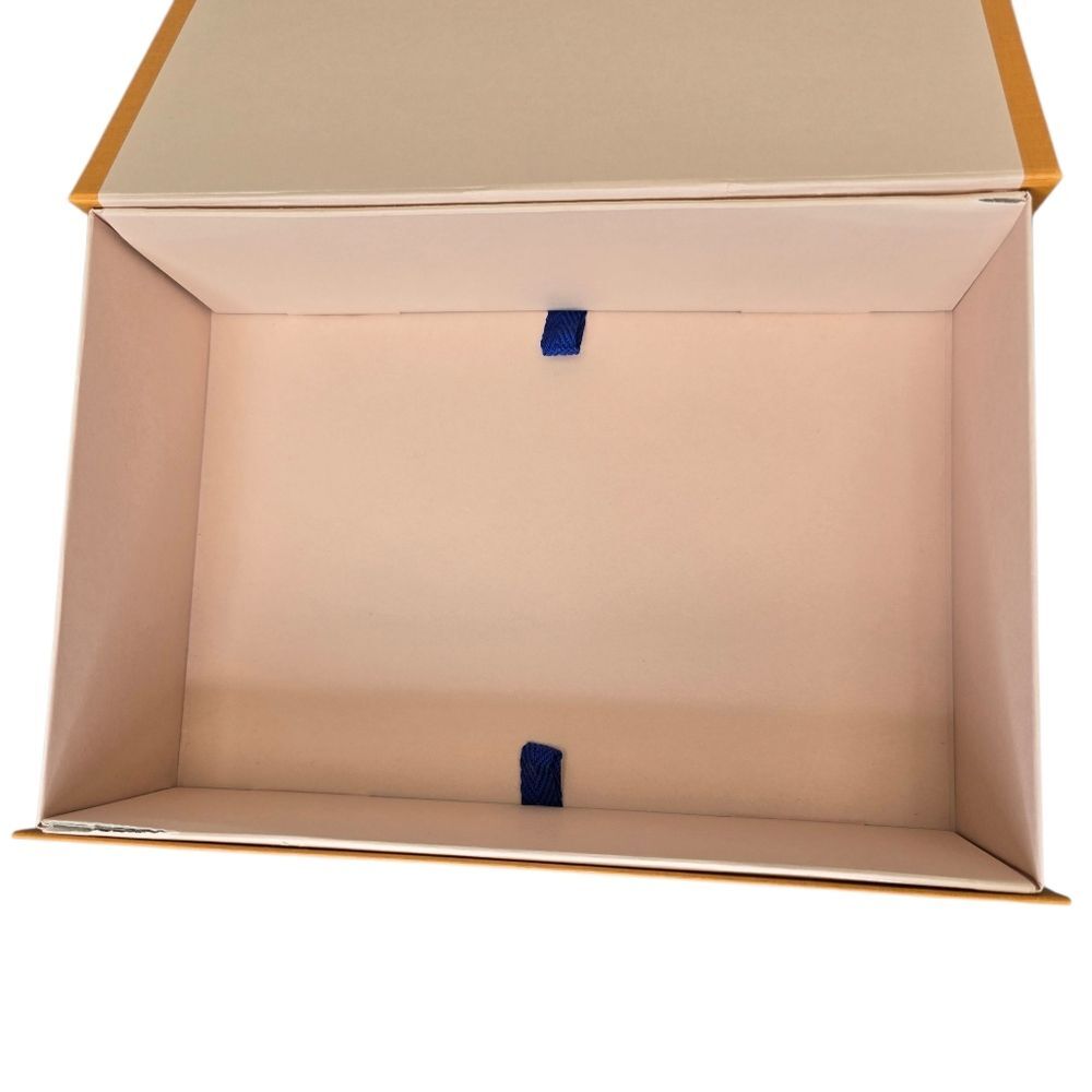 Authentic Louis Vuitton Luxury Orange Blue Empty Box 10.75"x 7.25"x3.125"  & Bag - Picture 6 of 15